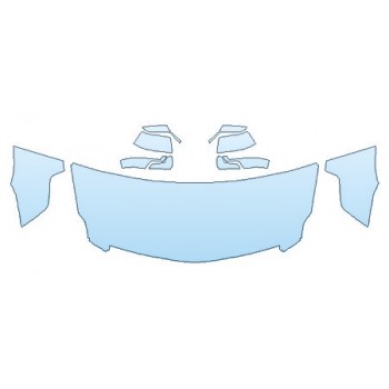 PAINT PROTECTION KIT - 2020 CADILLAC ESCALADE ESV LUXURY HOOD (30 INCHWRAPPED EDGES) FENDERS MIRRORS - PRECUT PPF CLEAR BRA WRAP