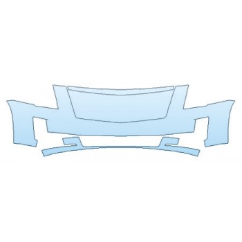 PAINT PROTECTION KIT - 2019 CADILLAC ESCALADE PREMIUM LUXURY BUMPER - PRECUT PPF CLEAR BRA WRAP