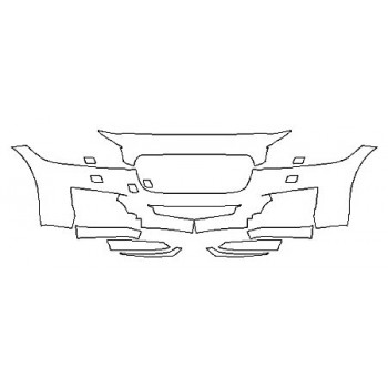 2020 JAGUAR XF BASE Bumper With Washers (8 Piece)