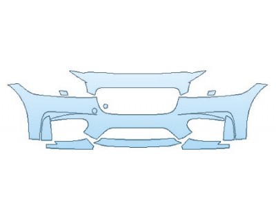 PAINT PROTECTION KIT - 2019 JAGUAR XF S BUMPER (7 PIECE) - PRECUT PPF CLEAR BRA WRAP