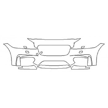 2020 JAGUAR XF S Bumper With Washers (7 Piece)
