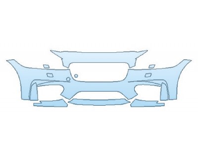 2020 JAGUAR XF S Bumper With Washers (7 Piece)