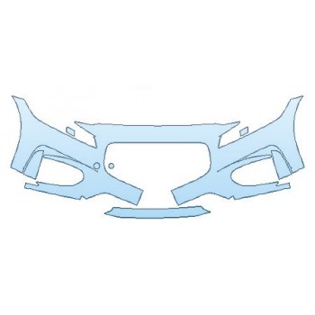 PAINT PROTECTION KIT - 2019 JAGUAR XF S BUMPER (4 PIECE) - PRECUT PPF CLEAR BRA WRAP