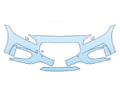 2019 JAGUAR XF S Bumper With Sensors (4 Piece)
