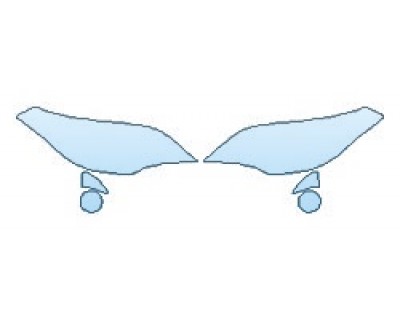 2018 TOYOTA AVALON XLE HEADLIGHTS FOG LIGHTS PRECUT PPF CLEAR BRA WRAP