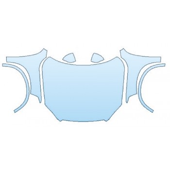 PRECUT PPF KIT - 2018 VOLVO XC90 T5 AWD R-DESIGN FULL HOOD(WRAPPED EDGES) FENDERS MIRRORS PRECUT PPF CLEAR BRA WRAP