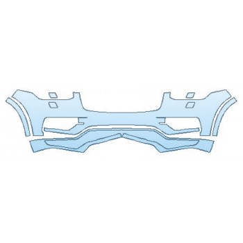 PRECUT PPF KIT - 2018 VOLVO XC90 T6 AWD R-DESIGN BUMPER WITH WASHERS PRECUT PPF CLEAR BRA WRAP