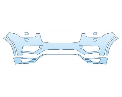 2018 VOLVO XC90 T8 BUMPER WITH WASHERS PRECUT PPF CLEAR BRA WRAP