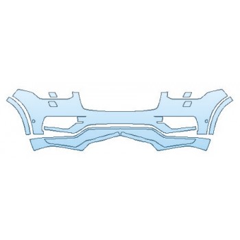 PRECUT PPF KIT - 2018 VOLVO XC90 T8 R-DESIGN BUMPER WITH WASHERS AND SENSORS PRECUT PPF CLEAR BRA WRAP