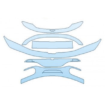 PRECUT PPF KIT - 2018 ASTON MARTIN VANQUISH ZAGATO FULL REAR BUMPER PRECUT PPF CLEAR BRA WRAP