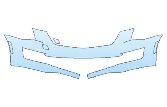 PAINT PROTECTION KIT - 2024 CADILLAC ATS COUPE PREMIUM PERFORMANCE BUMPER (1 PIECE) - PRECUT PPF CLEAR BRA WRAP