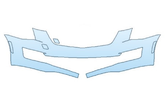 Precut PPF Kit – Clear Bra Paint Protection Film PAINT PROTECTION KIT - 2024 CADILLAC ATS SEDAN PREMIUM LUXURY BUMPER (1 PIECE) - PRECUT PPF CLEAR BRA WRAP