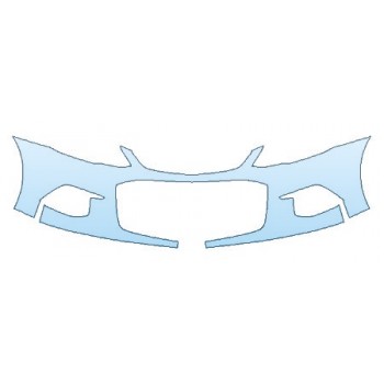 PAINT PROTECTION KIT - 2019 CHEVROLET SONIC SEDAN LS BUMPER - PRECUT PPF CLEAR BRA WRAP