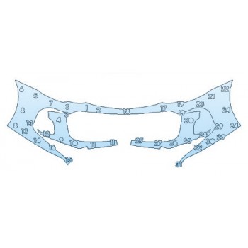 PAINT PROTECTION KIT - 2020 CHEVROLET SONIC SEDAN LT RS PACKAGE BUMPER - PRECUT PPF CLEAR BRA WRAP
