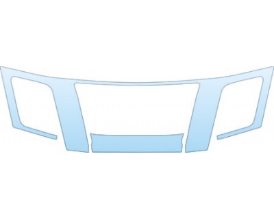 PAINT PROTECTION KIT - 2012 NISSAN FRONTIER PRO-4X BASE KING CAB GRILLE KIT - PRECUT PPF CLEAR BRA WRAP