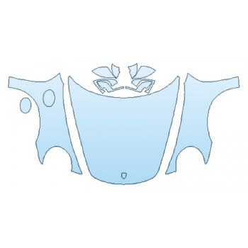 PRECUT PPF KIT - 2018 PORSCHE 911 GT3 FULL HOOD(WRAPPED) FENDERS MIRRORS PRECUT PPF CLEAR BRA WRAP