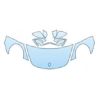 PRECUT PPF KIT - 2018 PORSCHE 911 GT3 HOOD(24 INCH) FENDERS MIRRORS PRECUT PPF CLEAR BRA WRAP