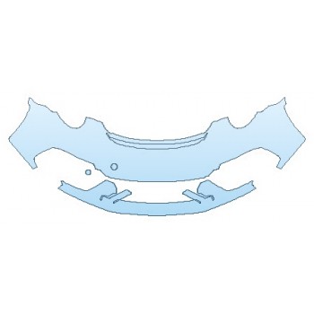 PRECUT PPF KIT - 2018 PORSCHE 911 GT3 BUMPER(WRAPPED EDGES) PRECUT PPF CLEAR BRA WRAP