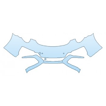 PRECUT PPF KIT - 2018 PORSCHE 911 TARGA 4 BUMPER WITH SENSORS ( 2 PIECE) PRECUT PPF CLEAR BRA WRAP