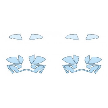 PRECUT PPF KIT - 2018 PORSCHE 911 TARGA 4 GTS MIRROR OPTIONS PRECUT PPF CLEAR BRA WRAP