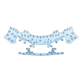 PRECUT PPF KIT - 2018 PORSCHE 911 TARGA 4 GTS BUMPER PRECUT PPF CLEAR BRA WRAP