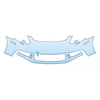 PRECUT PPF KIT - 2018 PORSCHE PANAMERA 4 BUMPER WITH WASHERS ( 2 PIECE) PRECUT PPF CLEAR BRA WRAP