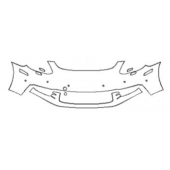 2018 PORSCHE PANAMERA 4 E-HYBRID Bumper With washers And SenSors (2 Piece)
