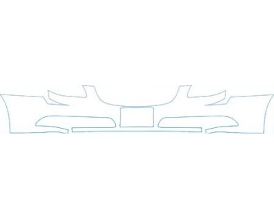 PAINT PROTECTION KIT - 2007 BUICK LUCERNE CXL BUMPER (WITH PLATE CUT OUT) KIT - PRECUT PPF CLEAR BRA WRAP