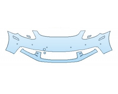 2018 PORSCHE PANAMERA 4S EXECUTIVE BUMPER WITH SENSORS ( 2 PIECE) PRECUT PPF CLEAR BRA WRAP