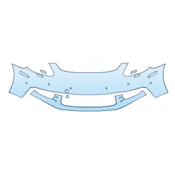 PRECUT PPF KIT - 2018 PORSCHE PANAMERA 4S EXECUTIVE BUMPER WITH WASHERS AND SENSORS (2 PIECE) PRECUT PPF CLEAR BRA WRAP