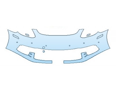 2018 PORSCHE PANAMERA 4S EXECUTIVE BUMPER WITH SENSORS ( 1 PIECE) PRECUT PPF CLEAR BRA WRAP