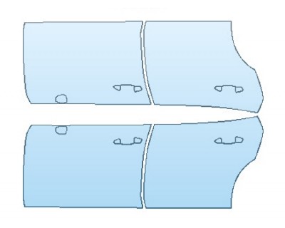 2018 PORSCHE PANAMERA 4S EXECUTIVE FULL DOORS PRECUT PPF CLEAR BRA WRAP