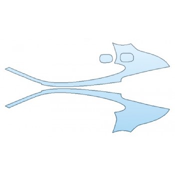 PRECUT PPF KIT - 2018 PORSCHE PANAMERA TURBO FULL REAR QUARTERS PRECUT PPF CLEAR BRA WRAP