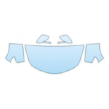 PRECUT PPF KIT - 2018 ALFA ROMEO STELVIO TI HOOD(30 INCHWRAPPED EDGES) FENDERS MIRRORS PRECUT PPF CLEAR BRA WRAP