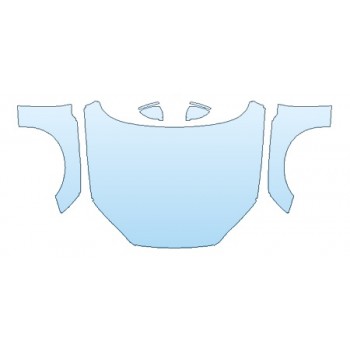 PAINT PROTECTION KIT - 2018 AUDI S5 CABRIOLET FULL HOOD(WRAPPED) FENDERS MIRRORS - PRECUT PPF CLEAR BRA WRAP