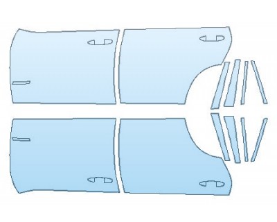 PAINT PROTECTION KIT - 2018 BMW X5 SDRIVE35I LUXURY DESIGN FULL DOORS - PRECUT PPF CLEAR BRA WRAP