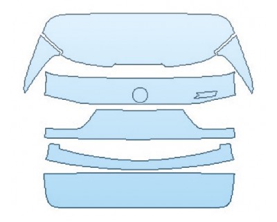 PAINT PROTECTION KIT - 2018 BMW X5 XDRIVE35D LUXURY DESIGN FULL TRUNK - PRECUT PPF CLEAR BRA WRAP