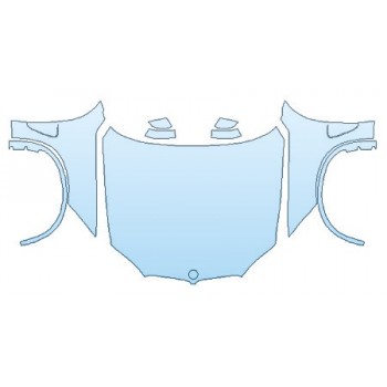 PAINT PROTECTION KIT - 2018 BMW X5 XDRIVE35D M SPORT FULL HOOD FENDERS MIRRORS - PRECUT PPF CLEAR BRA WRAP