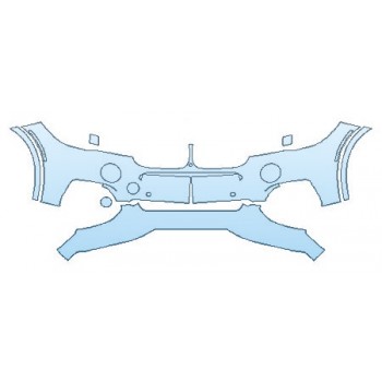 PAINT PROTECTION KIT - 2018 BMW X5 XDRIVE35D M SPORT BUMPER WITH SENSCORS ( 4 PIECE) - PRECUT PPF CLEAR BRA WRAP