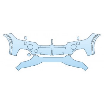 PAINT PROTECTION KIT - 2018 BMW X5 XDRIVE35D M SPORT BUMPER WITH WASHERS AND SENSCORS ( 4 PIECE) - PRECUT PPF CLEAR BRA WRAP