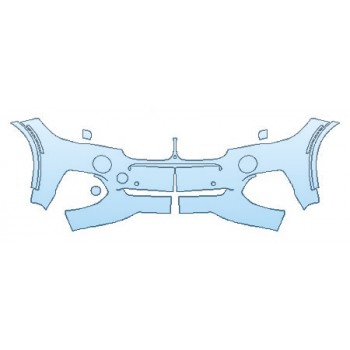 PAINT PROTECTION KIT - 2018 BMW X5 XDRIVE35D M SPORT BUMPER WITH SENSCORS ( 3 PIECE) - PRECUT PPF CLEAR BRA WRAP