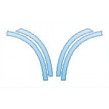 PAINT PROTECTION KIT - 2018 BMW X5 XDRIVE35I LUXURY DESIGN WHEEL OPNING - PRECUT PPF CLEAR BRA WRAP