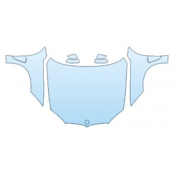 PAINT PROTECTION KIT - 2018 BMW X5 XDRIVE50I LUXURY DESIGN FULL HOOD(WRAPPED) FENDERS MIRRORS - PRECUT PPF CLEAR BRA WRAP