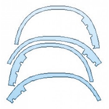 PAINT PROTECTION KIT - 2018 BMW X5 XDRIVE50I LUXURY DESIGN WHEEL ARCHES - PRECUT PPF CLEAR BRA WRAP