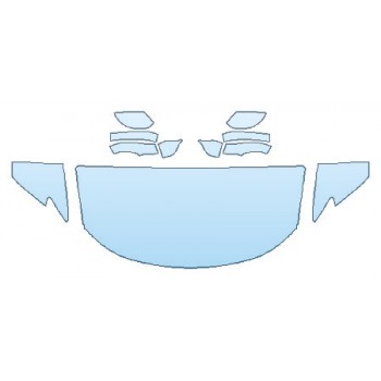 PRECUT PPF KIT - 2018 CHRYSLER PACIFICA HYBRID LIMITED HOOD(30 INCHWRAPPED EDGES) FENDERS MIRRORS PRECUT PPF CLEAR BRA WRAP