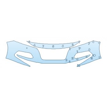 PAINT PROTECTION KIT - 2020 HONDA ACCORD SEDAN EX BUMPER WITH SENSORS - PRECUT PPF CLEAR BRA WRAP