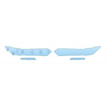 PAINT PROTECTION KIT - 2020 HONDA ACCORD SEDAN EX HEADLIGHTS FOG LIGHTS - PRECUT PPF CLEAR BRA WRAP