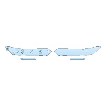 PAINT PROTECTION KIT - 2020 HONDA ACCORD SEDAN LX HEADLIGHTS FOG LIGHTS - PRECUT PPF CLEAR BRA WRAP