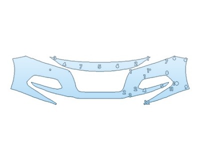 PAINT PROTECTION KIT - 2020 HONDA ACCORD SEDAN TOURING BUMPER WITH SENSORS - PRECUT PPF CLEAR BRA WRAP