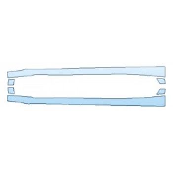 PAINT PROTECTION KIT - 2020 HONDA ACCORD SEDAN TOURING ROCKERS - PRECUT PPF CLEAR BRA WRAP